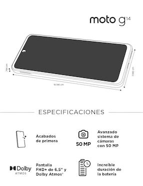 Motorola Moto G14 LCD 6.5 pulgadas
