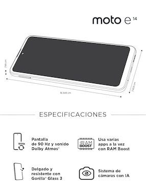 Motorola Moto E14 LCD 6.6 pulgadas
