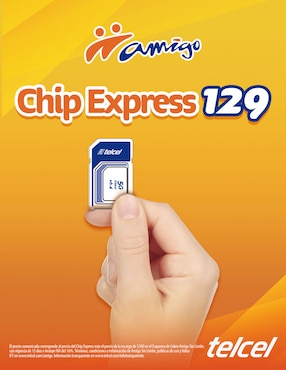 Sim Operador Telcel Chip Express 129