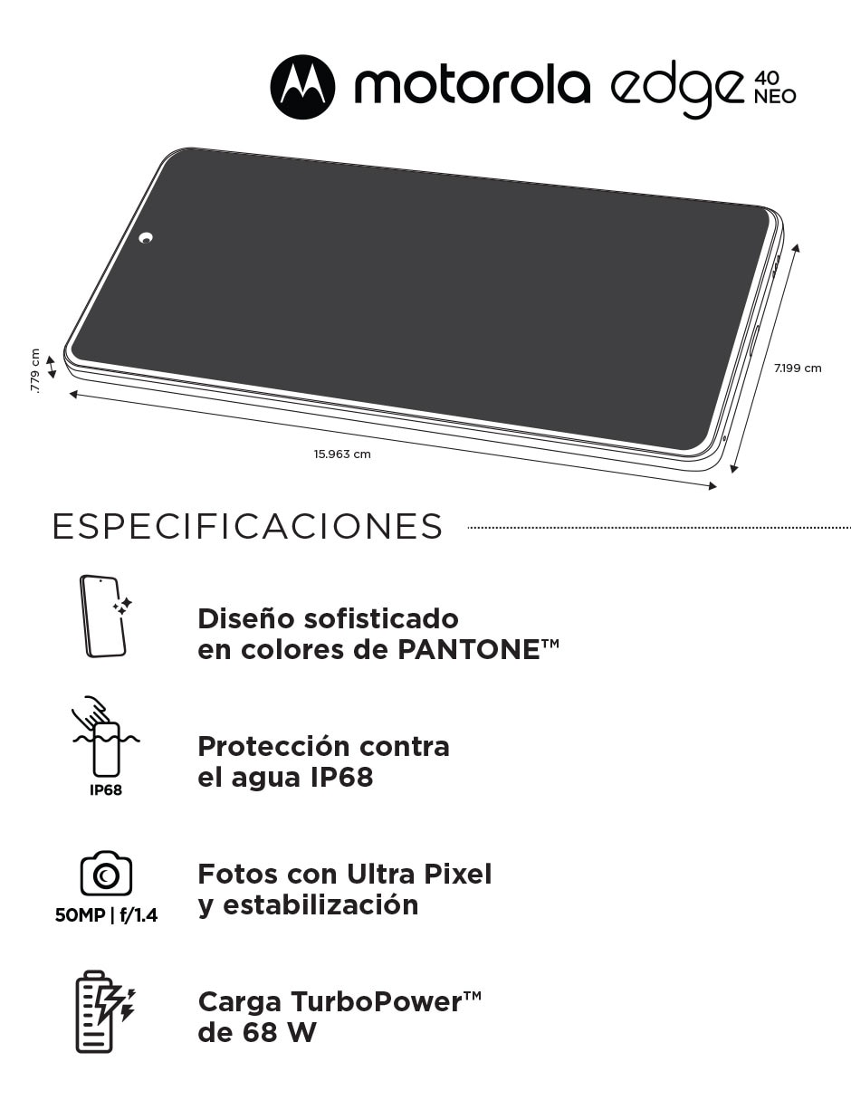 Moto Edge 40 Neo OLED 6.5 pulgadas 8