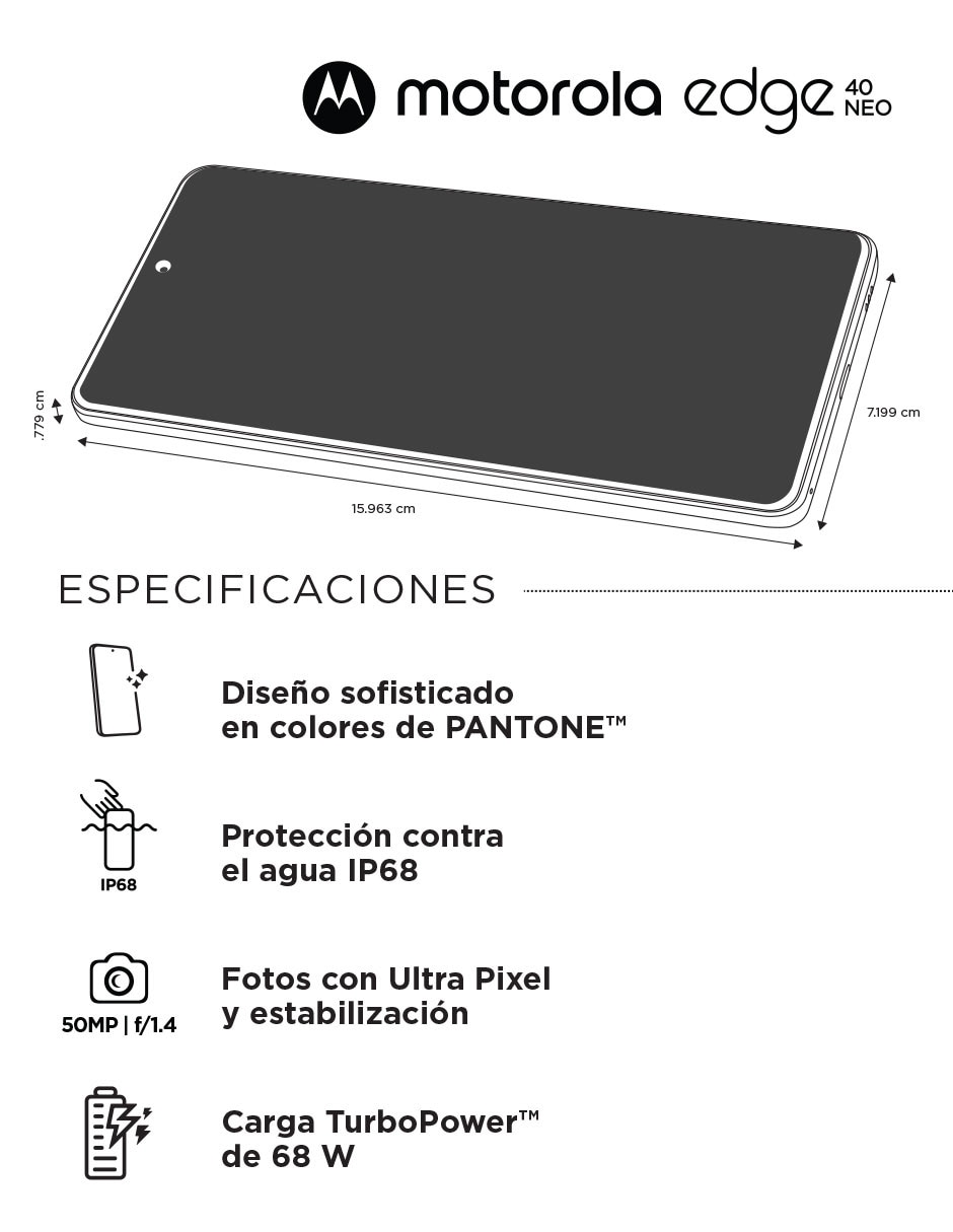 Moto Edge 40 Neo OLED 6.5 pulgadas 6