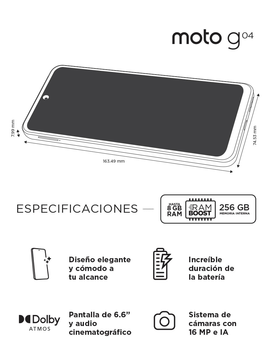 G04 IPS 6.5 pulgadas AT&T 8