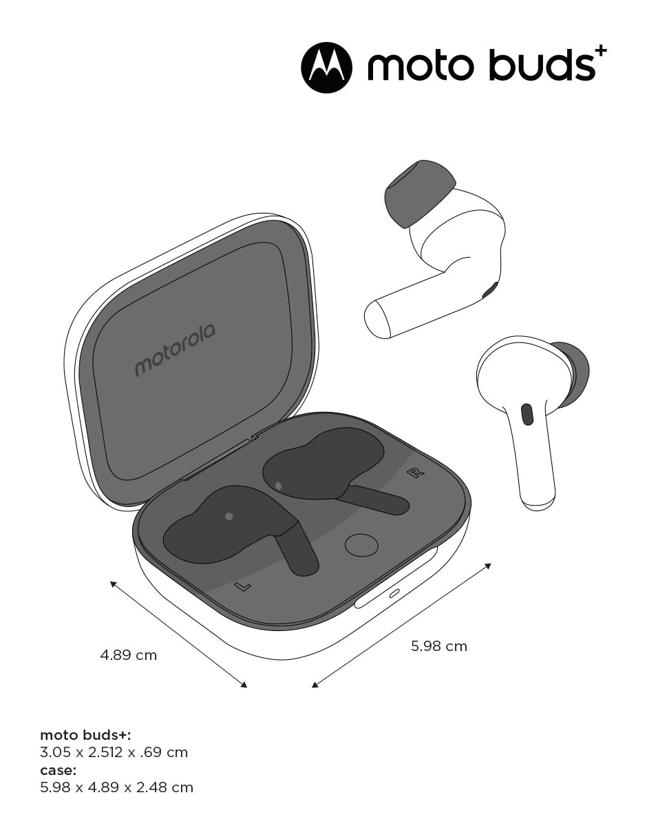 Audífonos Moto Buds+ inalámbricos con cancelación de ruido 5