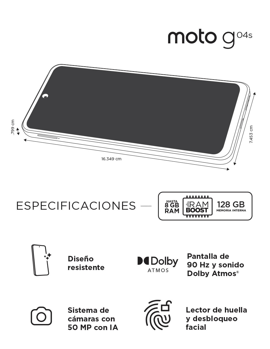 MOTO G04S, VERDE MOTOROLA SMARTPHONE 5G