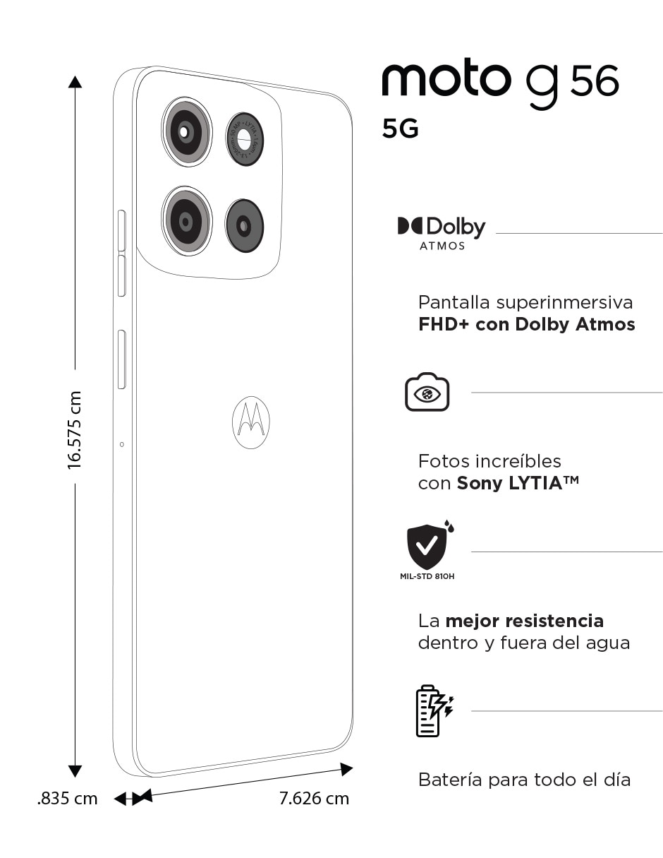 Moto G56 256 GB LTPS 6.7 pulgadas AT&T 6